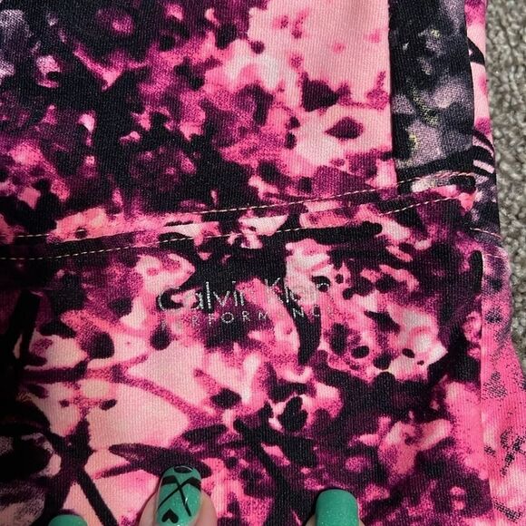 CALVIN KLEIN PERFORMANCE Quick dry Printed High-Waist 7/8 Length Leggings Size L - Picture 7 of 12